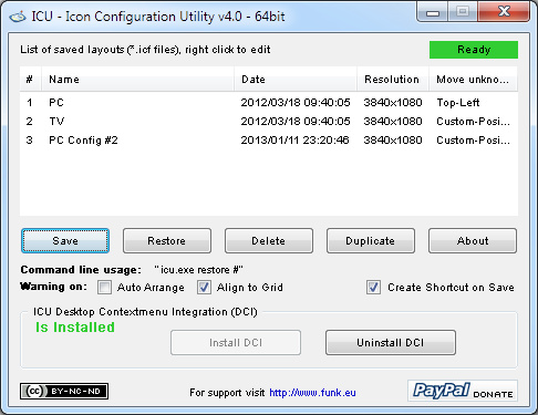 ICU Icon Configuration Utility