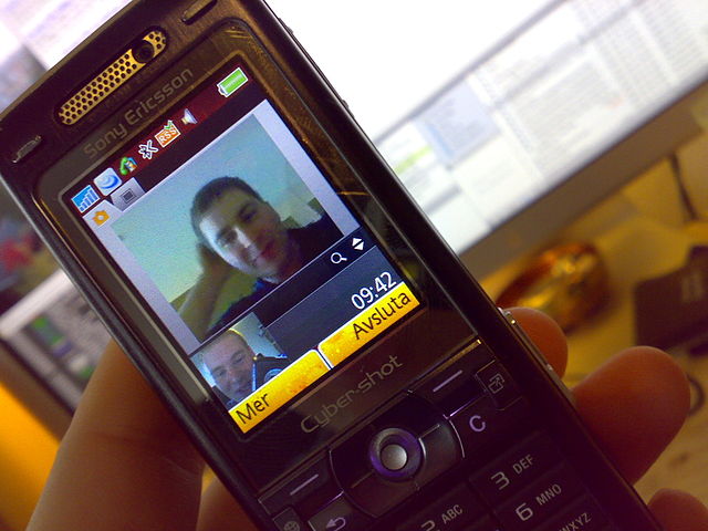 Video Call. Photo by Kalleboo. License: CC BY-SA 3.0.