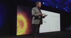 Elon Musk Tesla Energy Powerwall Presentation. Photo by General Physics Laboratory (GPL). License: CC BY-ND 2.0.