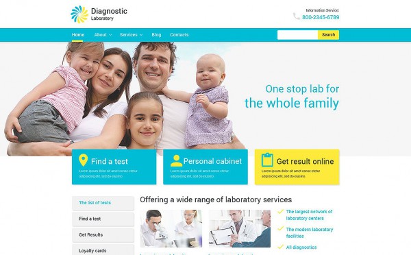 Diagnostic Laboratory WordPress Theme